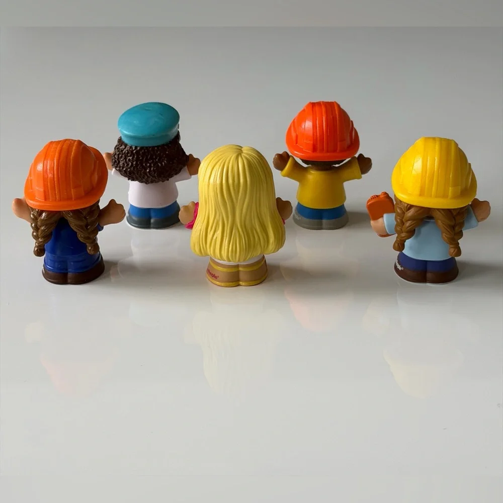 Mattel Little People Colorful Construction Friends Set Of 7